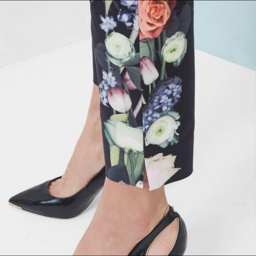 NWT Ted Baker Kensington Floral Ankle Grazer Pants - Picture 4 of 4